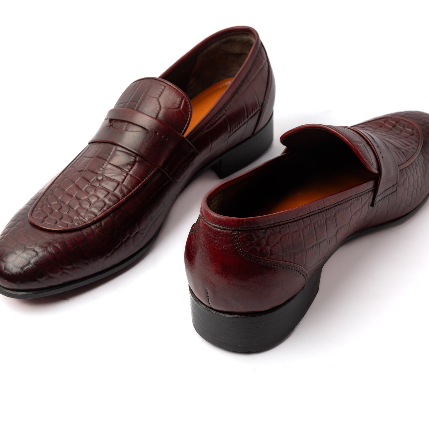 Cuero Luke Croco Loafers