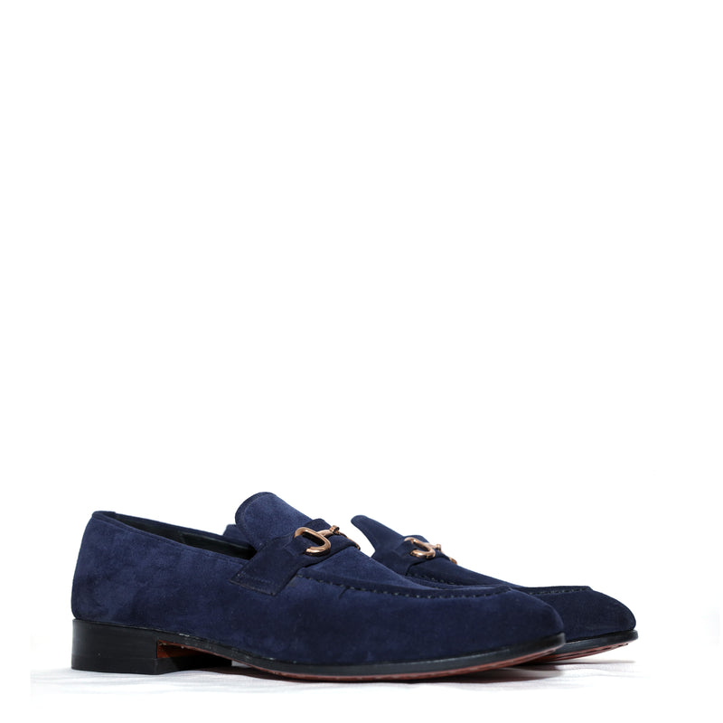 Cuero Ascent Kensington Suede Loafers Blue