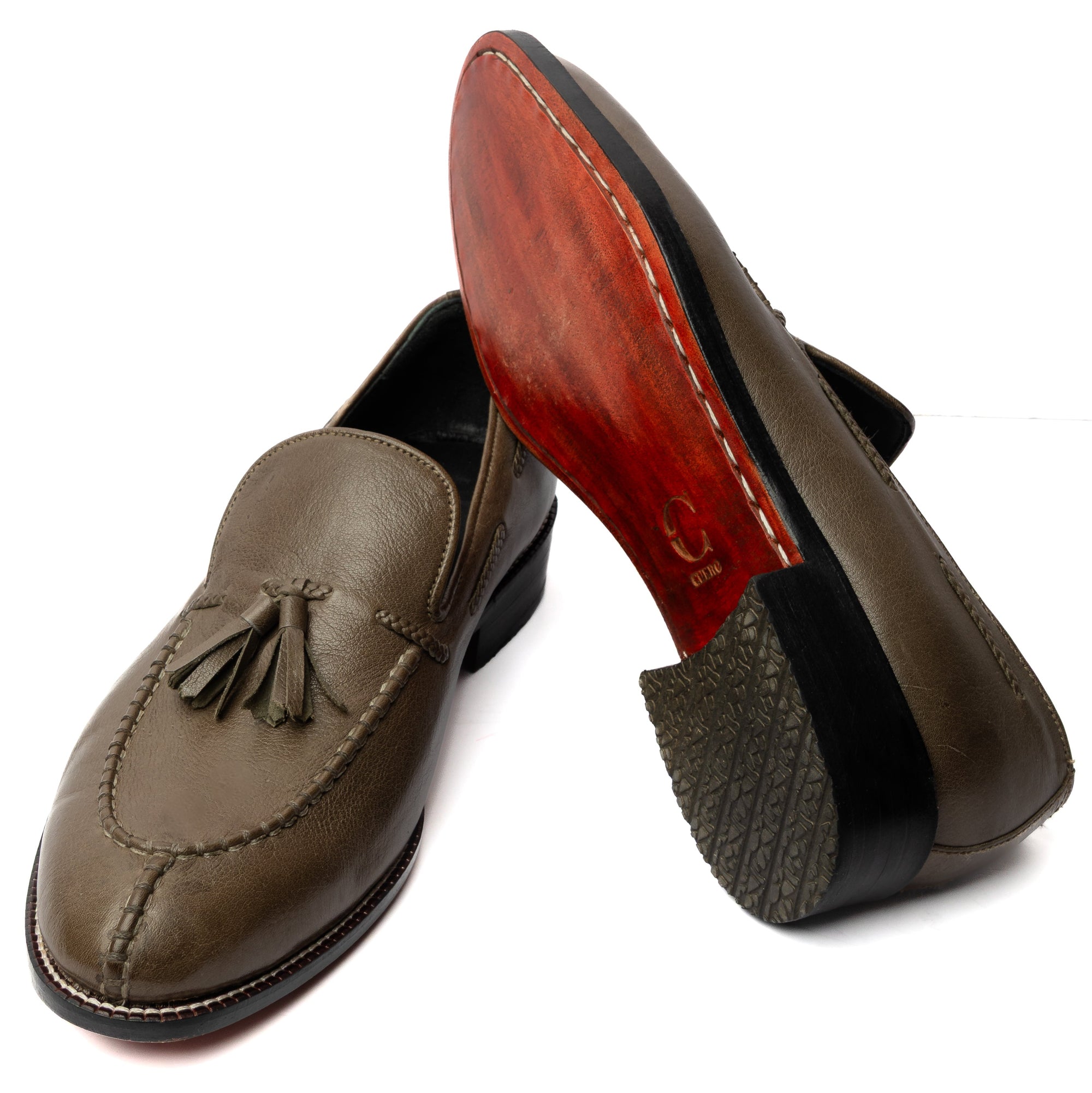 Cuero Kangaroo Loafers Grey
