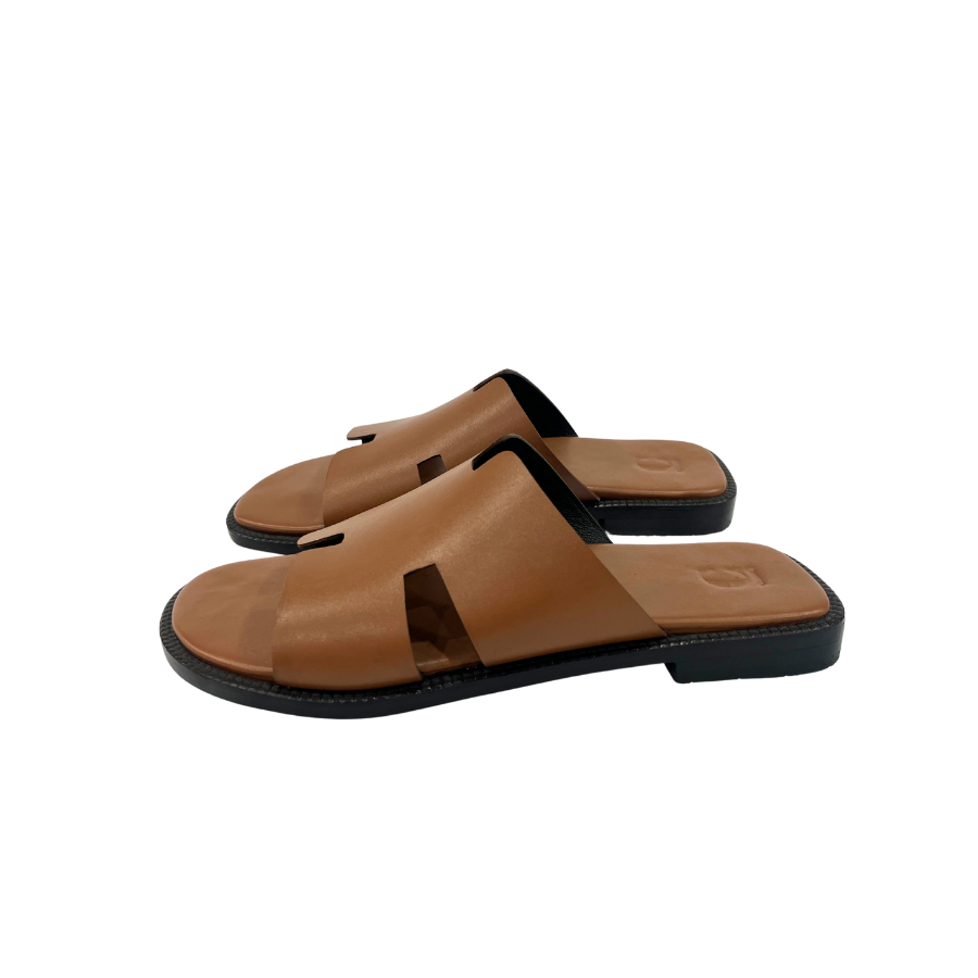 Cuero Jared Slides Tan