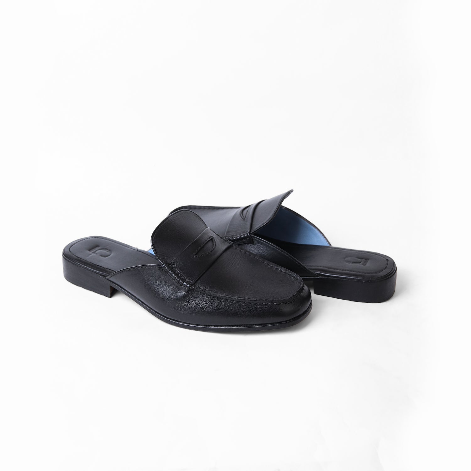 Cuero Obsidian Harper Mules