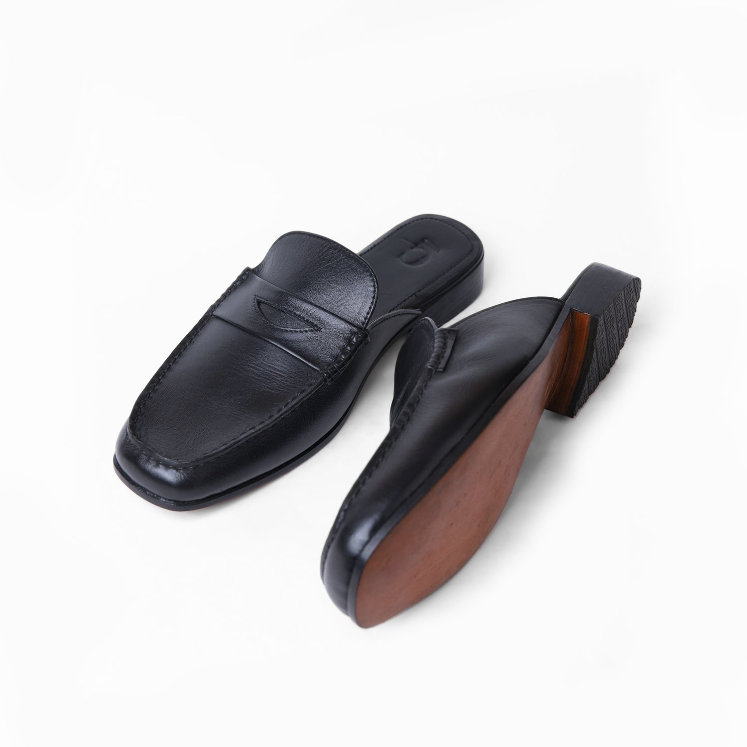 Cuero Obsidian Harper Mules