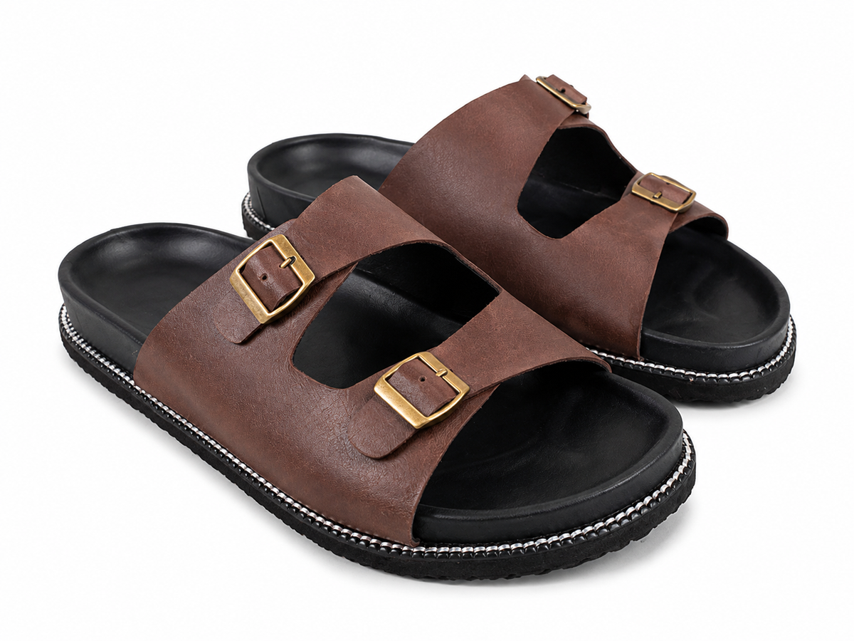 Cuero Meridian Pallazo Sliders